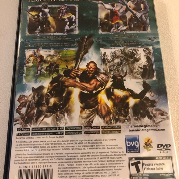 The Chronicles of Narnia The Lion The Witch and The Wardrobe PS2 Playstation 2 - Picture 4 of 4